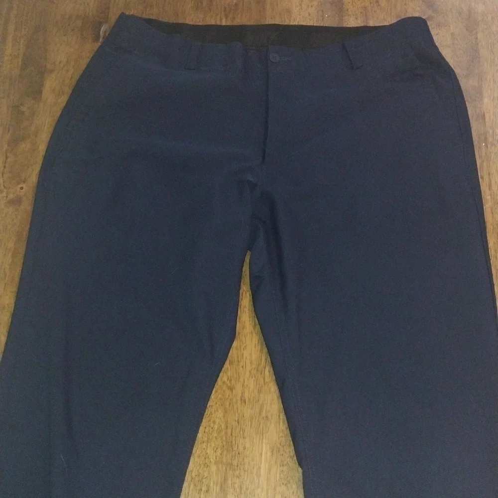 Nike Dri Fit Dress Athletic Navy Blue Pants 36x32